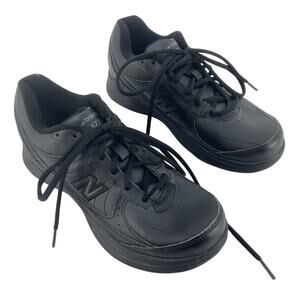 New Balance Black Leather Walking Athletic Shoes Women’s Size 6 Preowned